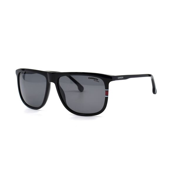 BRAND NEW CARRERA 218/S BLACK GREY POLARIZED AUTHENTIC SUNGLASSES - Picture 2 of 10